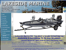 Tablet Screenshot of lakesidemarinepa.com